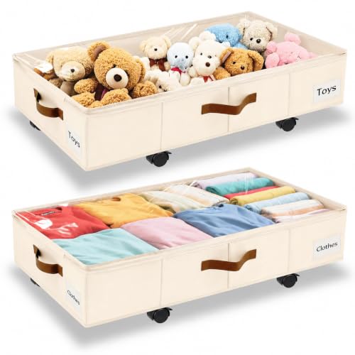 Under Bed Storage with Wheels (2 Count)