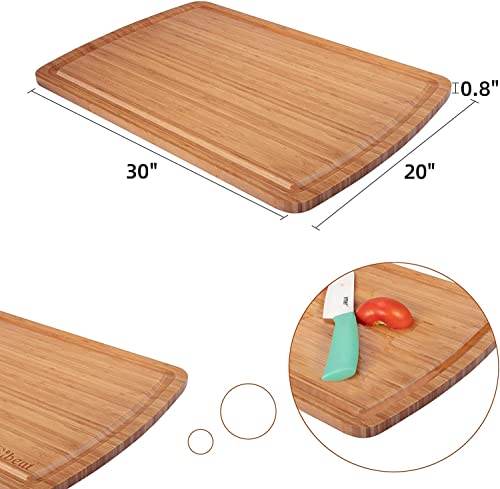 Extra Large Bamboo Wood Cutting Board