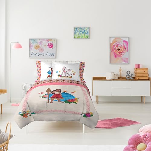 Disney Moana Twin Comforter Set 5 Piece Kids Bedding for Girls
