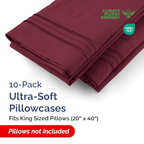 King Pillow Cases Set of 10 (10 Count)
