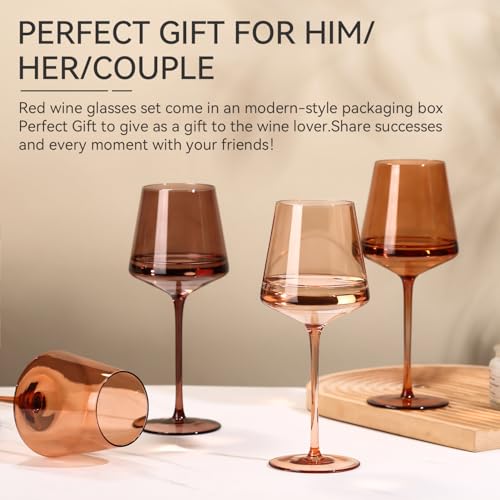 Brown Wine Glasses Set of 6 (6 Count)