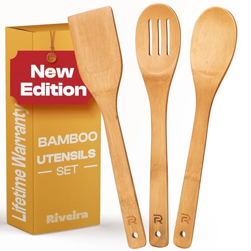 Bamboo Wooden Spoons for Cooking 3 (3 Count)