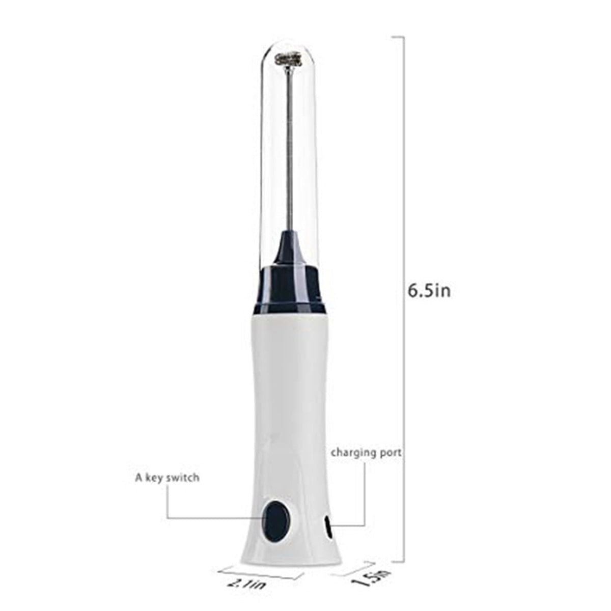 AD Handheld Electric Coffee Mixer Frother Automatic Milk Beverage Foamer Cream Cooking Stirrer Egg Beater With Cover