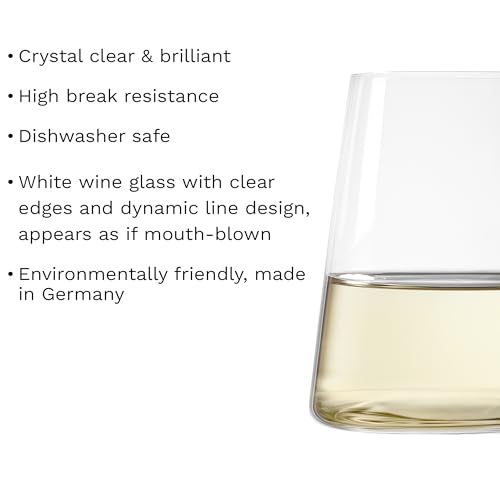 Stemless White Wine Glasses Power Set of 6