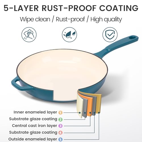 Enameled Cast Iron Skillet