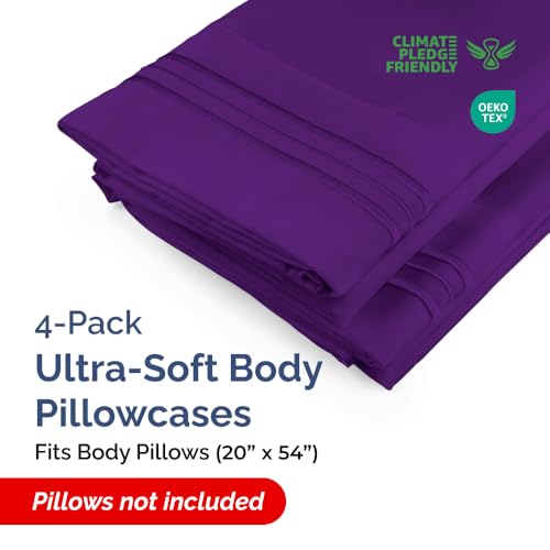 Body Pillow Cases Set of 4 (4 Count)