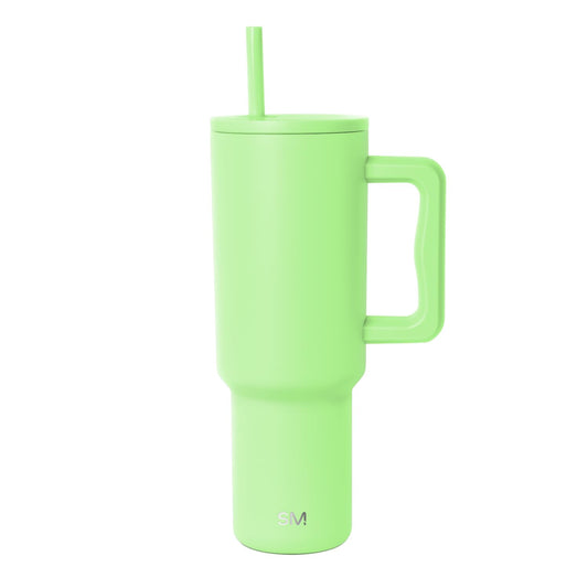 Tumbler with Handle and Straw