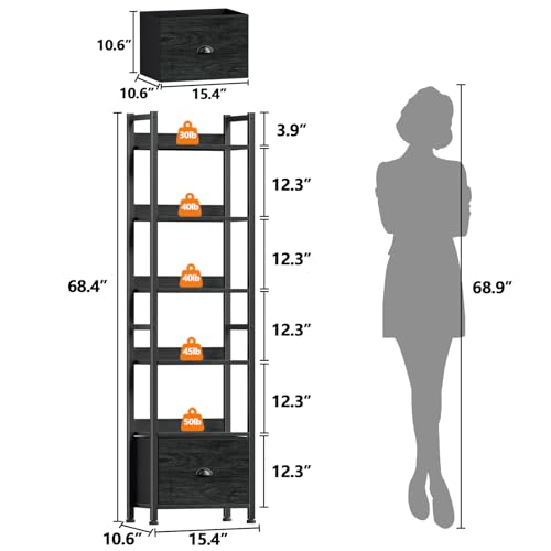 6 Tier Bookshelf