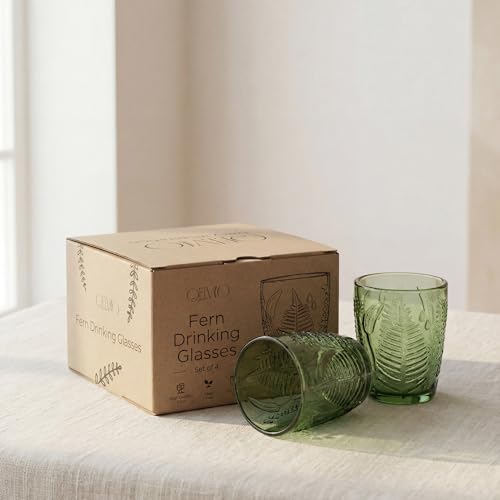 Green Drinking Glasses Set of 4 (4 Count)