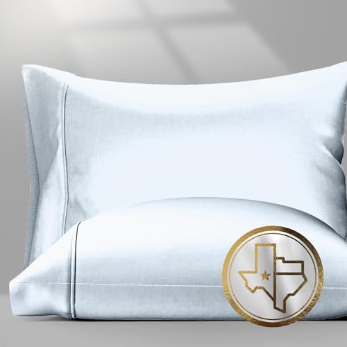 100% Egyptian Cotton Pillow Cases King Size Set of 2 (2 Count)