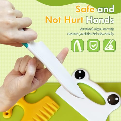 13 Pcs Kids Knife Set for Real Cooking Safe Kitchen Tools for Ages 4+