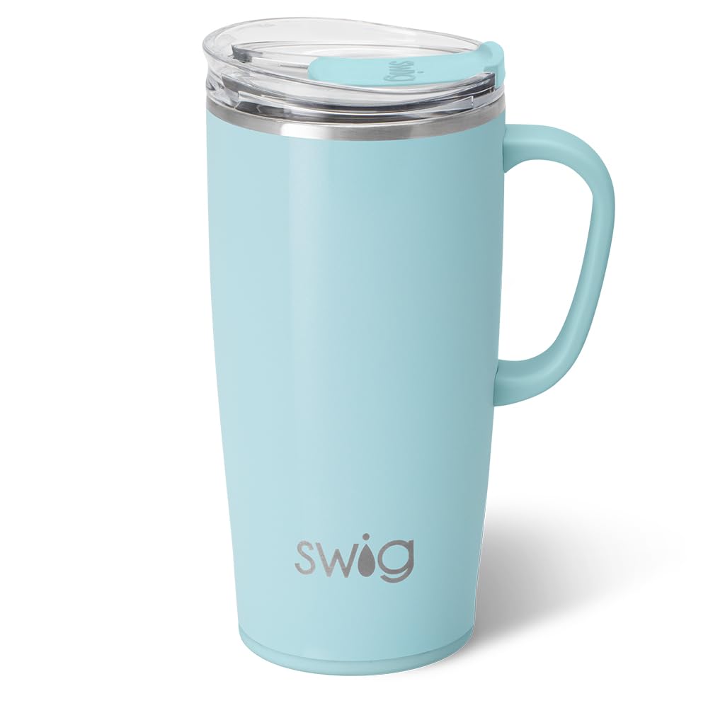 22oz Insulated Travel Mug with Handle & Lid