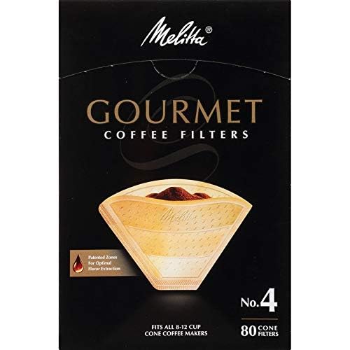 4 Gourmet Cone Coffee Filters (80 Count)