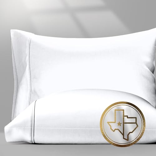 100% Egyptian Cotton Pillow Cases Standard (2 Count)