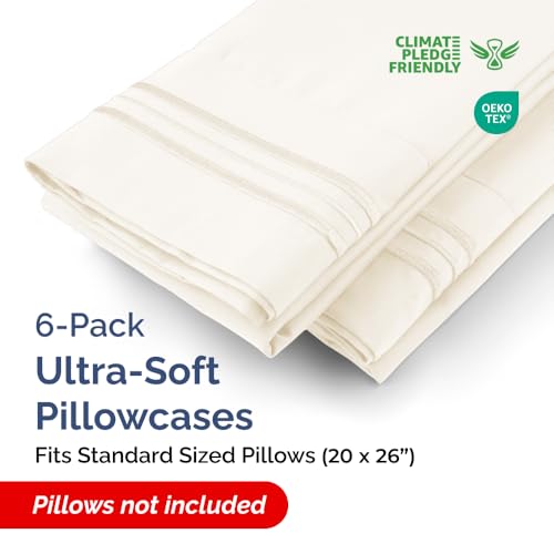Standard Pillow Cases Set of 6 (6 Count)