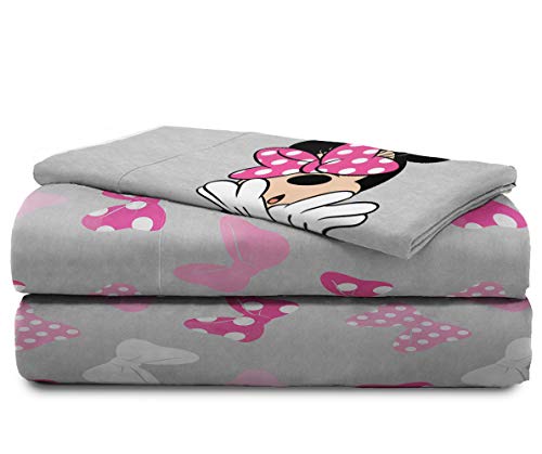 Disney Minnie Mouse Kids 5 Piece Twin Comforter Set for Girls