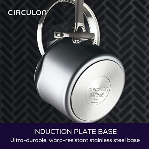 A1 Series w ScratchDefense Nonstick Induction Straining Sauce Pan with Lid
