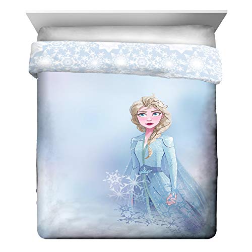 Disney Frozen 2 Elsa 7 Piece Queen Comforter Set Bed in a Bag