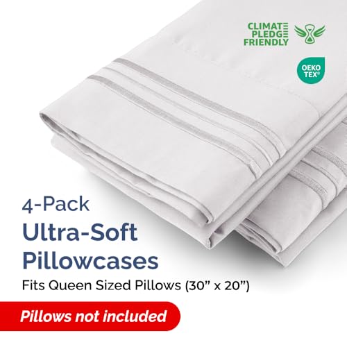 Queen Pillow Cases Set of 4 (4 Count)