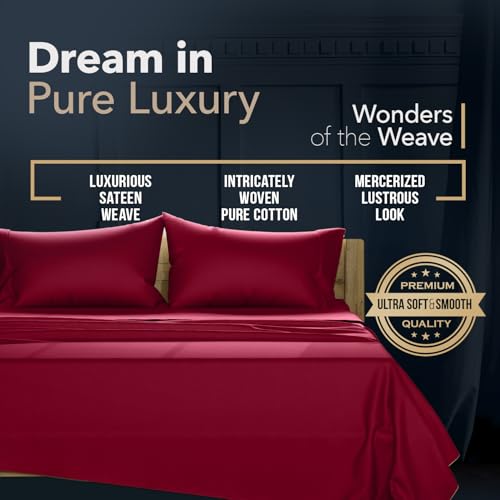 100% Egyptian Cotton Pillow Cases Standard (2 Count)