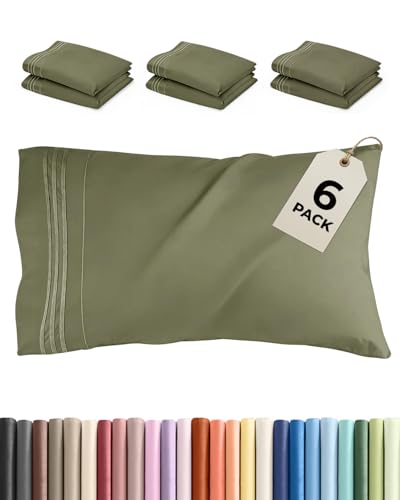 King Pillow Cases Set of 6 (6 Count)