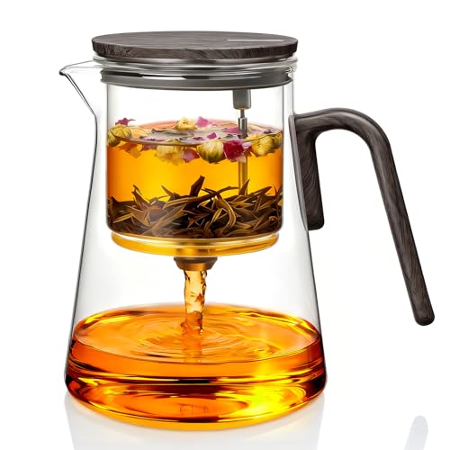 Magic Teapot with Infuser and Magnetic Lid for Loose Tea Maker