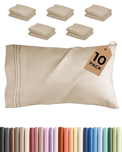 King Pillow Cases Set of 10 (10 Count)