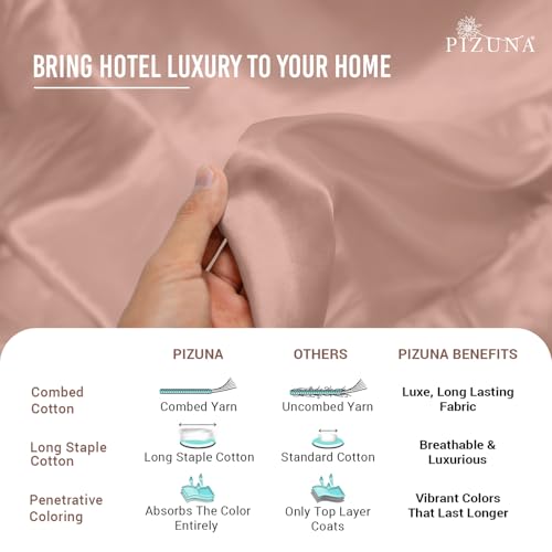100% Cotton Sheets Set RV King 400 Thread Count Misty Rose