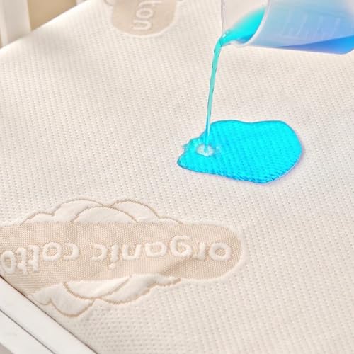 Deluxe Organic Crib Mattress Protector Pad