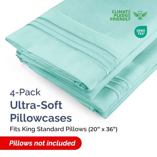 King Standard Pillow Cases Set of 4 (4 Count)