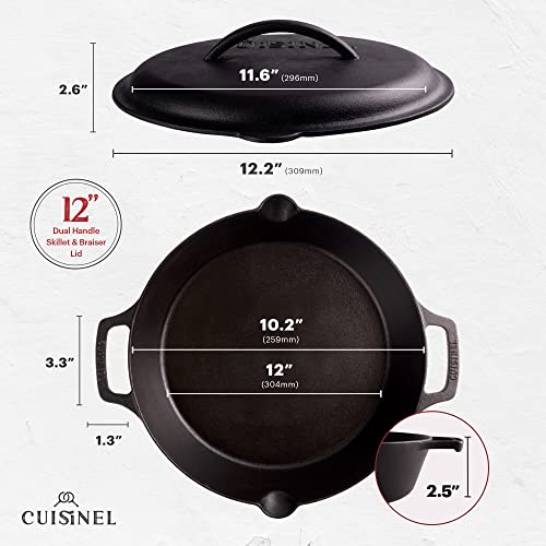 Cast Iron Skillet with Cast Iron Lid