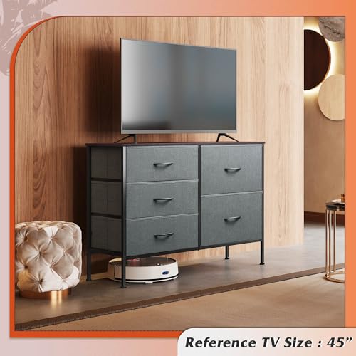 5 Drawer Fabric Dresser for Bedroom