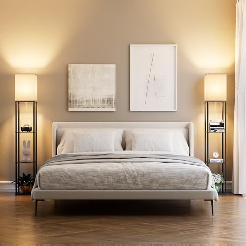Floor Lamp with Shelves for Living Room 2 Pack (2 Count)