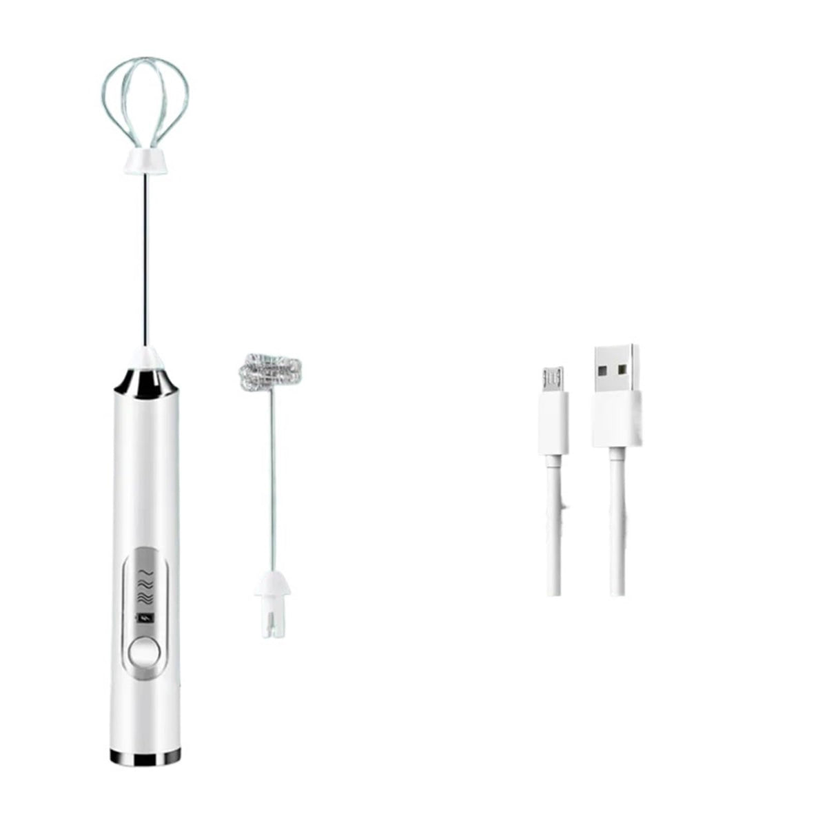 Electric Milk Frother Hand Coffee Whisk for Foam Mixing Kitchen