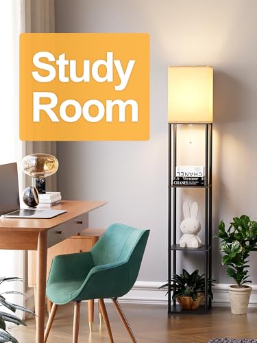 Floor Lamp with Shelves for Living Room 2 Pack (2 Count)