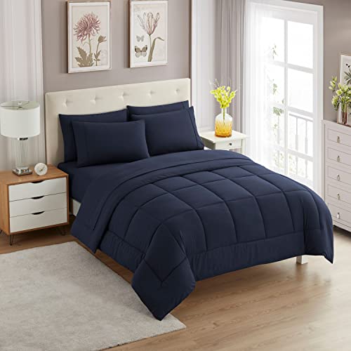 Twin XL Comforter Set with Sheets (7 Count)