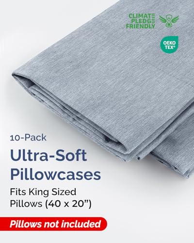 King Pillow Cases Set of 10 (10 Count)