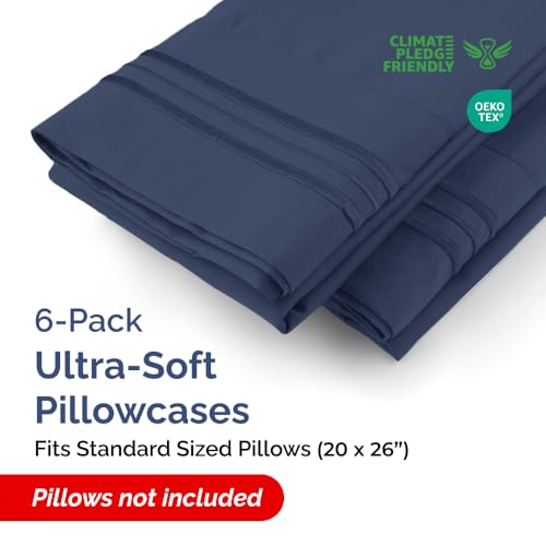 Standard Pillow Cases Set of 6 (6 Count)