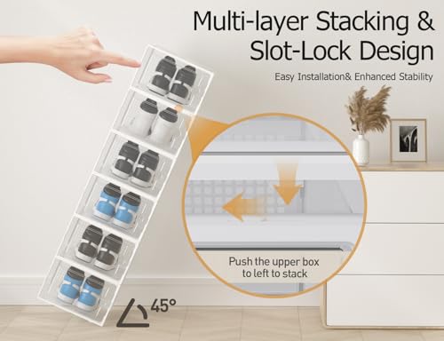 XX Large Shoe Storage Boxes 12 Pack (12 Count)