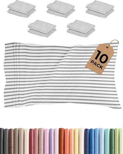 King Standard Pillow Cases Set of 10 (10 Count)