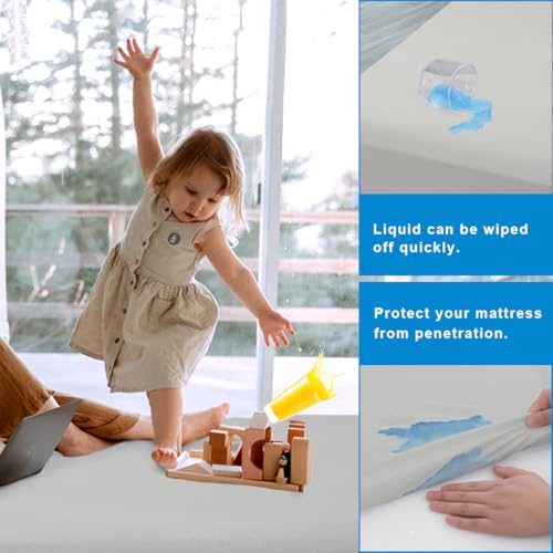 2 Pack Mattress Protector Queen Size 100% Waterproof Fitted Mattress Cover (2 Count)