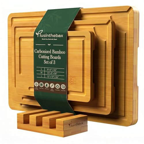 Cutting Board Set with Holder