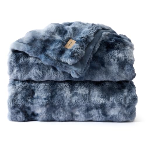 GentleSoft Bubble Faux Fur Blankets Queen Size