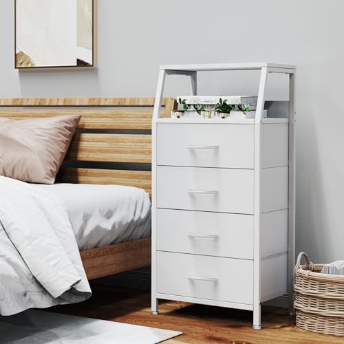 4 Drawers Small Fabric Dresser for Bedroom