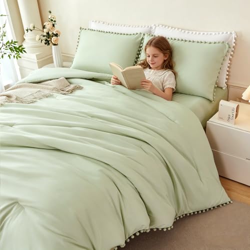 Light Green Queen Size Comforter Set