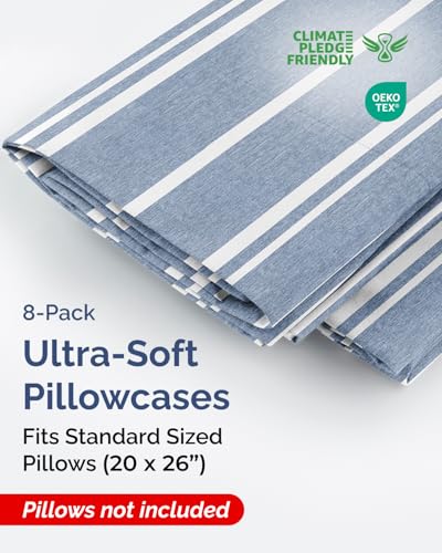 Standard Pillow Cases Set of 8 (8 Count)