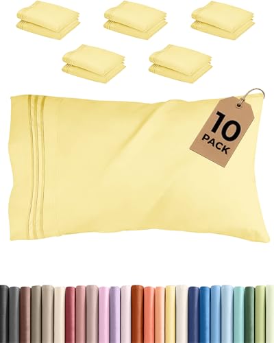 King Standard Pillow Cases Set of 10 (10 Count)