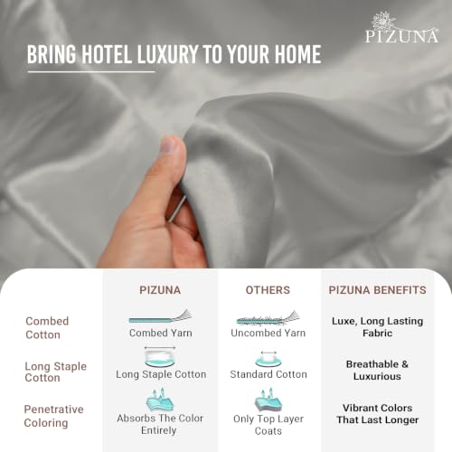 100% Cotton Sheets Set RV King 400 Thread Count Silver