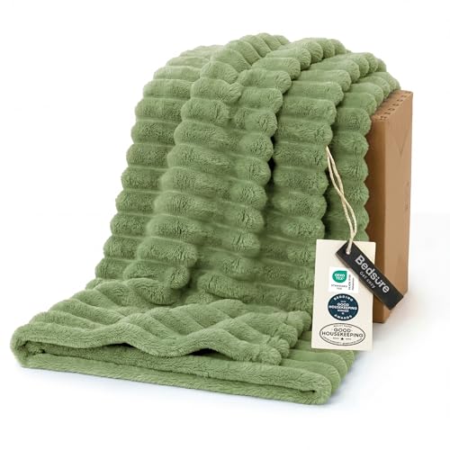 Soft Twin Blanket for Bed Decor Gifts Reseda Green 60"x80"