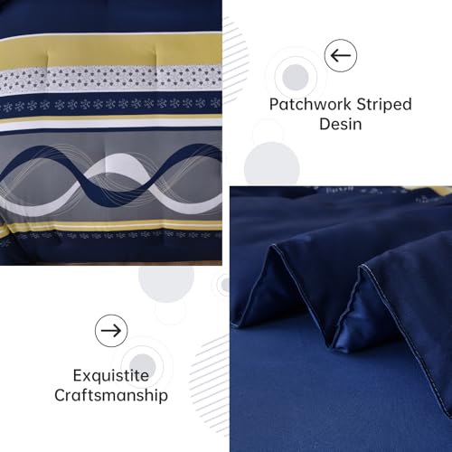 Striped Comforter Set Full Size